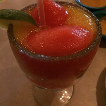 Chuy's - Frozen mango strawberry swirled margarita! - Tex-Mex Near Me - Orlando, Florida