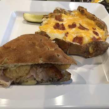 McAlister's Deli - Half and half with their jalapeño turkey bacon avocado sandwich and a regular spud with cheese and bacon - Delis Near Me - Hinesville, Georgia