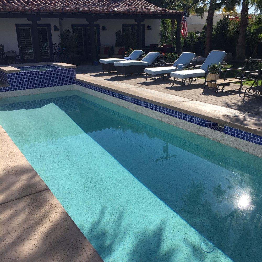 Pool Care Solutions - New pebble, tile, lights - Pool Cleaners Near Me - Palm Springs, California