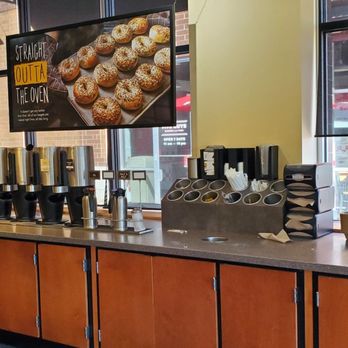 Einstein Bros. Bagels - a coffee shop with a variety of coffee machines - Bagels Near Me - Schaumburg, Illinois Einstein Bros. Bagels - a coffee shop with a variety of coffee machines - Bagels Near Me - Schaumburg, Illinois