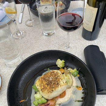 Poseidon on the Beach - Sea bass meal - Seafood Near Me - Del Mar, California Poseidon on the Beach - Sea bass meal - Seafood Near Me - Del Mar, California