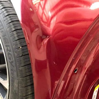 Rhino Paintless Dent Repair - Fender body line dent - Body Shops Near Me - San Angelo, Texas Rhino Paintless Dent Repair - Fender body line dent - Body Shops Near Me - San Angelo, Texas