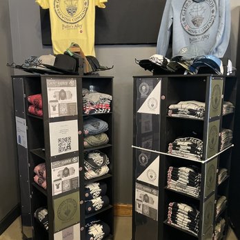 Ghost Harbor Brewing Company - a display of t - shirts - Breweries Near Me - Elizabeth City, North Carolina Ghost Harbor Brewing Company - a display of t - shirts - Breweries Near Me - Elizabeth City, North Carolina