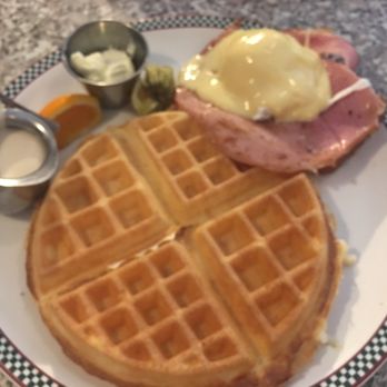 John's Place - Half benny and waffle - Breakfast & Brunch Near Me - Victoria, British Columbia