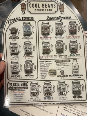 Menu photo 1 Cool Beans Espresso Bozeman, MT