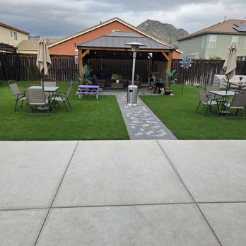 Darey's Turf - I had Pavers installed by Darey's. I didn't even think of pavers, wow did it make my backyard looks so different beautiful job. - Landscaping Near Me