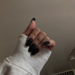 B Nails - Acrylic dip nails with matte top coat.