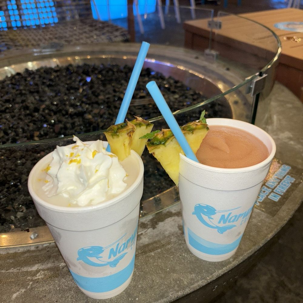 Narwhal's Crafted - Banana Dave mixed with orange creamsicle (left) Zombie (right) - Cocktail Bars Near Me - Saint Louis, Missouri Narwhal's Crafted - Banana Dave mixed with orange creamsicle (left) Zombie (right) - Cocktail Bars Near Me - Saint Louis, Missouri