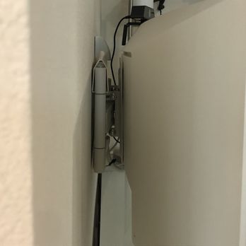 Flat Panel Pros - Behind Monitor Kanto Wall White Wall Mount - Home Theatre Installation Near Me - Camas, Washington