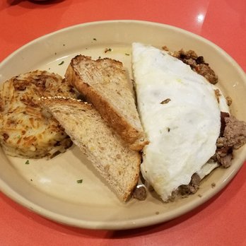 Snooze, an A.M. Eatery - Egg White Omelet with Chorizo and Bacon - Breakfast & Brunch Near Me - Katy, Texas Snooze, an A.M. Eatery - Egg White Omelet with Chorizo and Bacon - Breakfast & Brunch Near Me - Katy, Texas