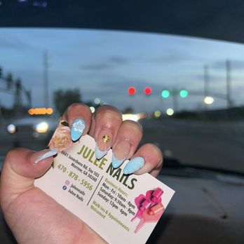 Julee Nails - Amazing blue vacation beach set - Nail Salons Near Me - Morrow, Georgia Julee Nails - Amazing blue vacation beach set - Nail Salons Near Me - Morrow, Georgia