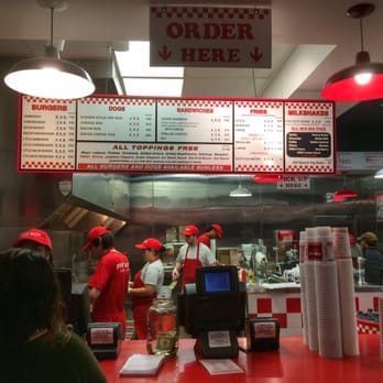 Five Guys - Front counter area - Burgers Near Me - Lakewood, California Five Guys - Front counter area - Burgers Near Me - Lakewood, California