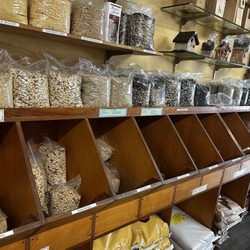 Birder's Garden - So many different kinds of bird seeds and squirrel food too