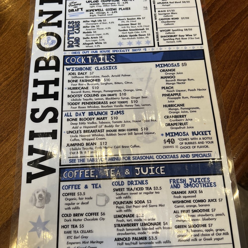 Wishbone - Menu - Breakfast & Brunch Near Me - Chicago, Illinois Wishbone - Menu - Breakfast & Brunch Near Me - Chicago, Illinois