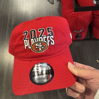 49ers Team Store Presented by Visa - 2025 Play Offs hat. - Sports Wear Near Me - Santa Clara, California