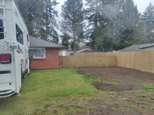 NEW fencing installation and repair - We not only extended the old fence we also added a big gate for easy access to the backyard. NEW fencing installation and repair - We not only extended the old fence we also added a big gate for easy access to the backyard.
