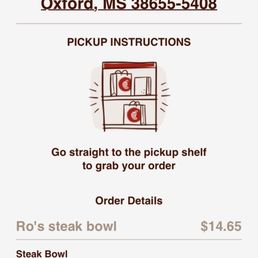 My order instructions that were not followed