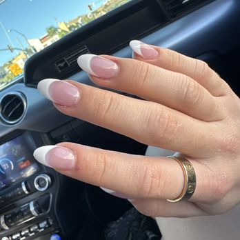 Mai's Nails - Full Set Acrylics with French Tip! - Nail Salons Near Me - San Diego, California
