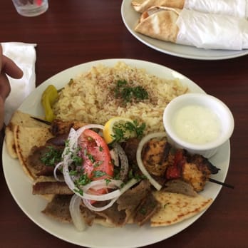 John's Kabob - Combo plate gyro with chicken kabob & rice. 12.95. Good size portion! - Mediterranean Near Me - Monterey Park, California John's Kabob - Combo plate gyro with chicken kabob & rice. 12.95. Good size portion! - Mediterranean Near Me - Monterey Park, California