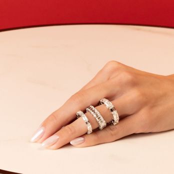 Proper Diamonds - Emerald cut eternity bands - Jewelry Near Me - Santa Ana, California