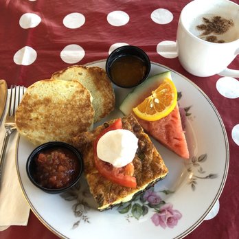 The Blythe Cricket - Black bean frittata with a side of homemade English muffins--so good! - Breakfast & Brunch Near Me - Joseph, Oregon