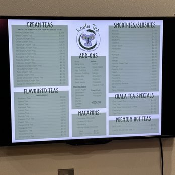 Koala Tea - Menu - Macarons Near Me - Oklahoma City, Oklahoma Koala Tea - Menu - Macarons Near Me - Oklahoma City, Oklahoma