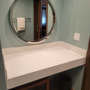 Fairfield by Marriott Inn & Suites Camarillo - Preparation area inside bathroom - Hotels Near Me - Camarillo, California Fairfield by Marriott Inn & Suites Camarillo - Preparation area inside bathroom - Hotels Near Me - Camarillo, California