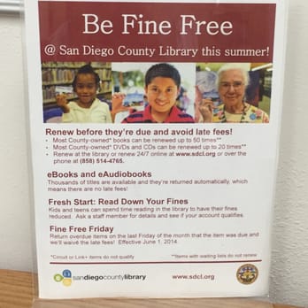 Santee Branch, San Diego County Library - ...or just return stuff before the due date? - Libraries Near Me - Santee, California Santee Branch, San Diego County Library - ...or just return stuff before the due date? - Libraries Near Me - Santee, California