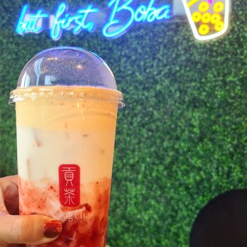 Gong Cha - Strawberry latte - Bubble Tea Near Me - San Antonio, Texas Gong Cha - Strawberry latte - Bubble Tea Near Me - San Antonio, Texas