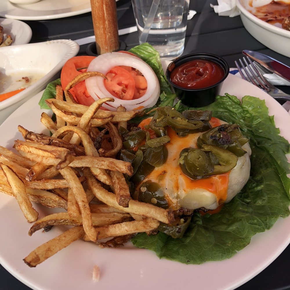 Cajun burger with no bun. Cajun burger with no bun.