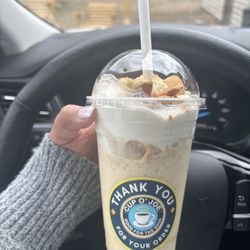 Cup O' Joe is Good for the Soul - Banana Pudding Frappe w PROTEIN!