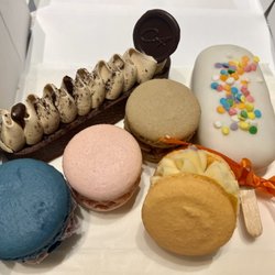 The Artisan Cakery - Chocolate coffee tart, macarons, & birthday cake pop
