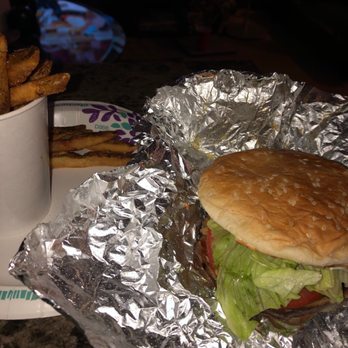 Five Guys - Little Cheeseburger (with ketchup, Mayo, lettuce, tomato, pickles, grilled onion, and regulars onion) Little fries - Burgers Near Me - Sunrise, Florida