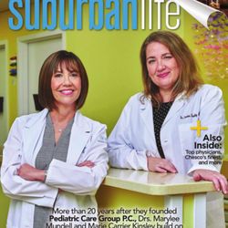 Pediatric Care Group - PCG on the cover of Suburban Life Magazine