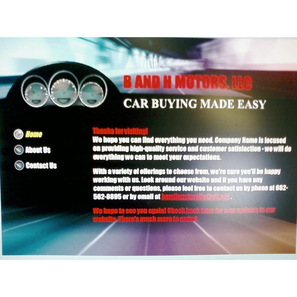 B AND H MOTORS Updated September 2024 1242 Norfleet Dr, Senatobia