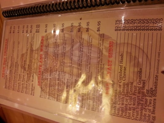 Menu photo 4 Prospector Cafe West Wendover, NV