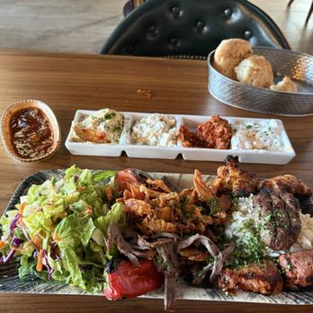 Chef’s Table - Mixed plate for one w/appetizer sampler. - Mediterranean Near Me - San Antonio, Texas Chef’s Table - Mixed plate for one w/appetizer sampler. - Mediterranean Near Me - San Antonio, Texas