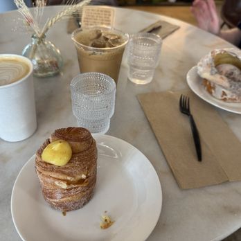 Dandy Lion Coffee - cinnamon roll, lemon pastry, Vietnamese coffee, & toffee nut latte - Coffee & Tea Near Me - Denver, Colorado