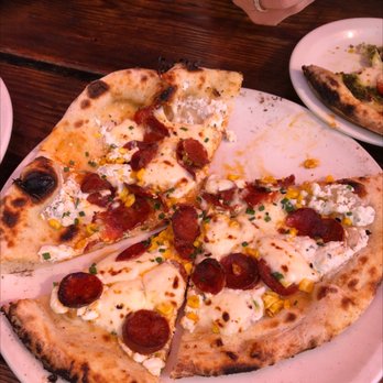 Forge Pizza - Chorizo and corn pizza. - Pizza Near Me - Oakland, California