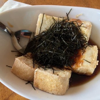 Akira Sushi Bistro - This was the Fried Aged Tofu, last time I had this they had shaved bonito flakes. This time nothing, must be a seasonal thing. - Japanese Near Me - Ashburn, Virginia