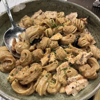 Esther's Kitchen - Radiatore Al Limone. Black Garlic with lemon and cream over homemade pasta. - Italian Near Me - Las Vegas, Nevada