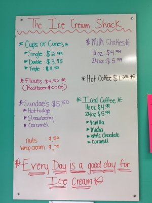 Menu photo 1 The Ice Cream Shack Hinton, WV
