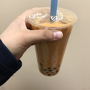 Tasty 160 - Thai milk tea with boba ($4.15 plus $0.50 for boba) - Vietnamese Near Me - Midland, Texas