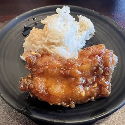 Honey boneless chicken with rice Honey boneless chicken with rice