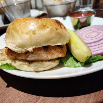 Friedman's - Salmon burger - Breakfast & Brunch Near Me - New York, New York Friedman's - Salmon burger - Breakfast & Brunch Near Me - New York, New York
