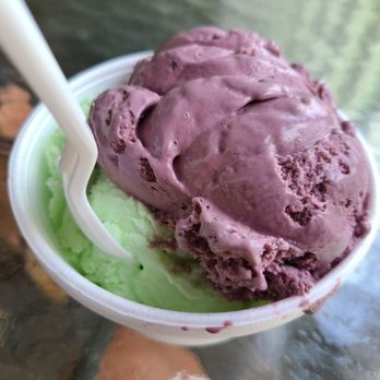 B & B Flower Farm - Black raspberry and pistachio - Ice Cream & Frozen Yogurt Near Me - West Haven, Connecticut