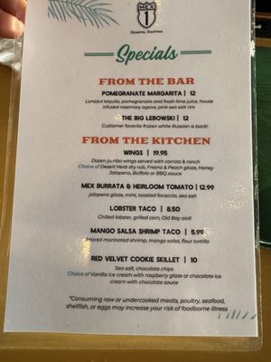 Menu photo 1 Mex 1 Coastal Cantina Charleston, SC Menu photo 1 Mex 1 Coastal Cantina Charleston, SC
