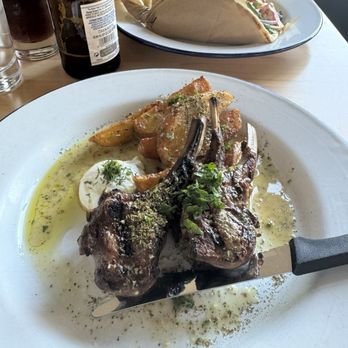 Kentro Greek Kitchen - Lamps with Lemon Potatoes - Greek Near Me - Fullerton, California