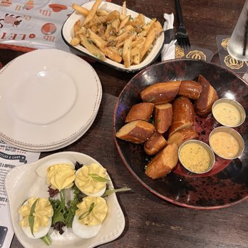 O'Toole's - Pretzel Trio Deviled eggs Fries - Gastropubs Near Me - Libertyville, Illinois O'Toole's - Pretzel Trio Deviled eggs Fries - Gastropubs Near Me - Libertyville, Illinois