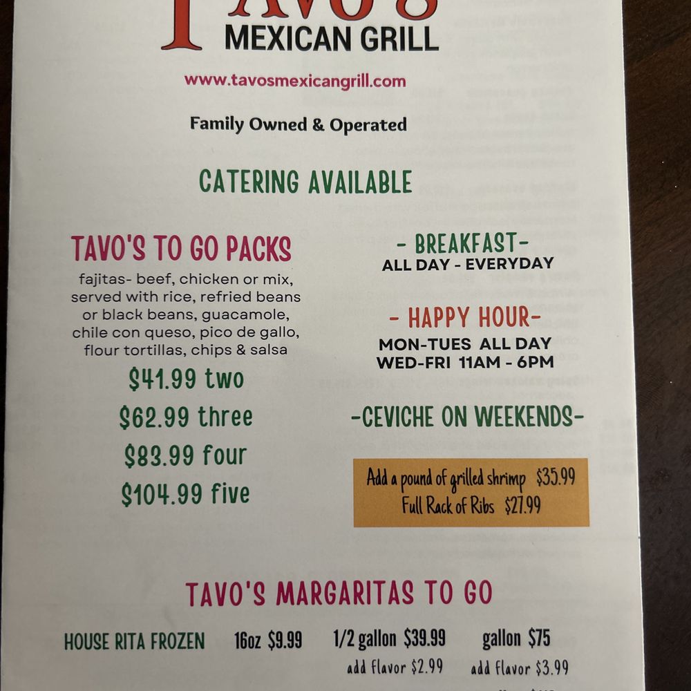 Tavos Mexican Grill - Mexican Near Me - Spring, Texas